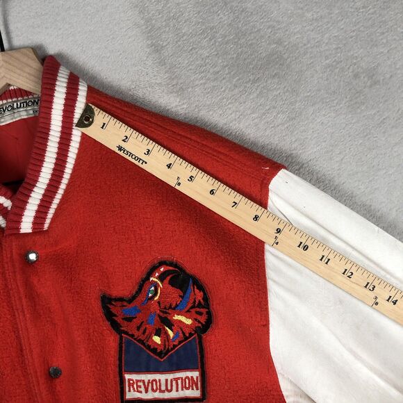 VTG REVOLUTION Turbo‎ Sportswear Varsity Jacket Sz S / M Satin Sleeve 1985 Japan - Picture 9 of 16